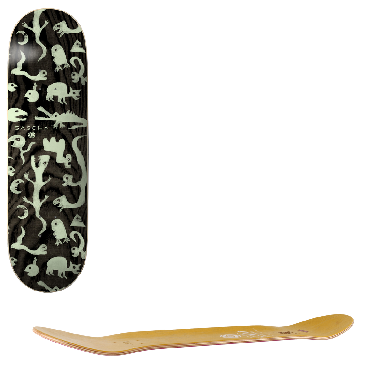 Element Sascha Creatures Skateboard Deck - 8.25"