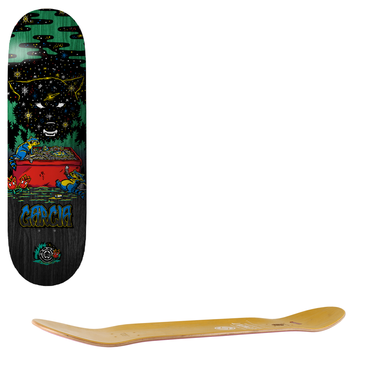 Element Shadow Skateboard Deck - Garcia 8.25"