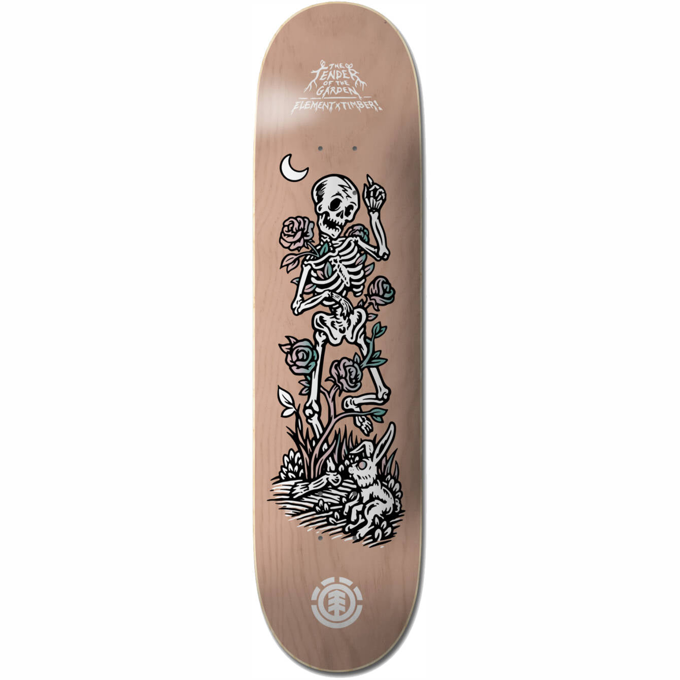 Element Timber Garden Skateboard Deck - Skeleton 8"