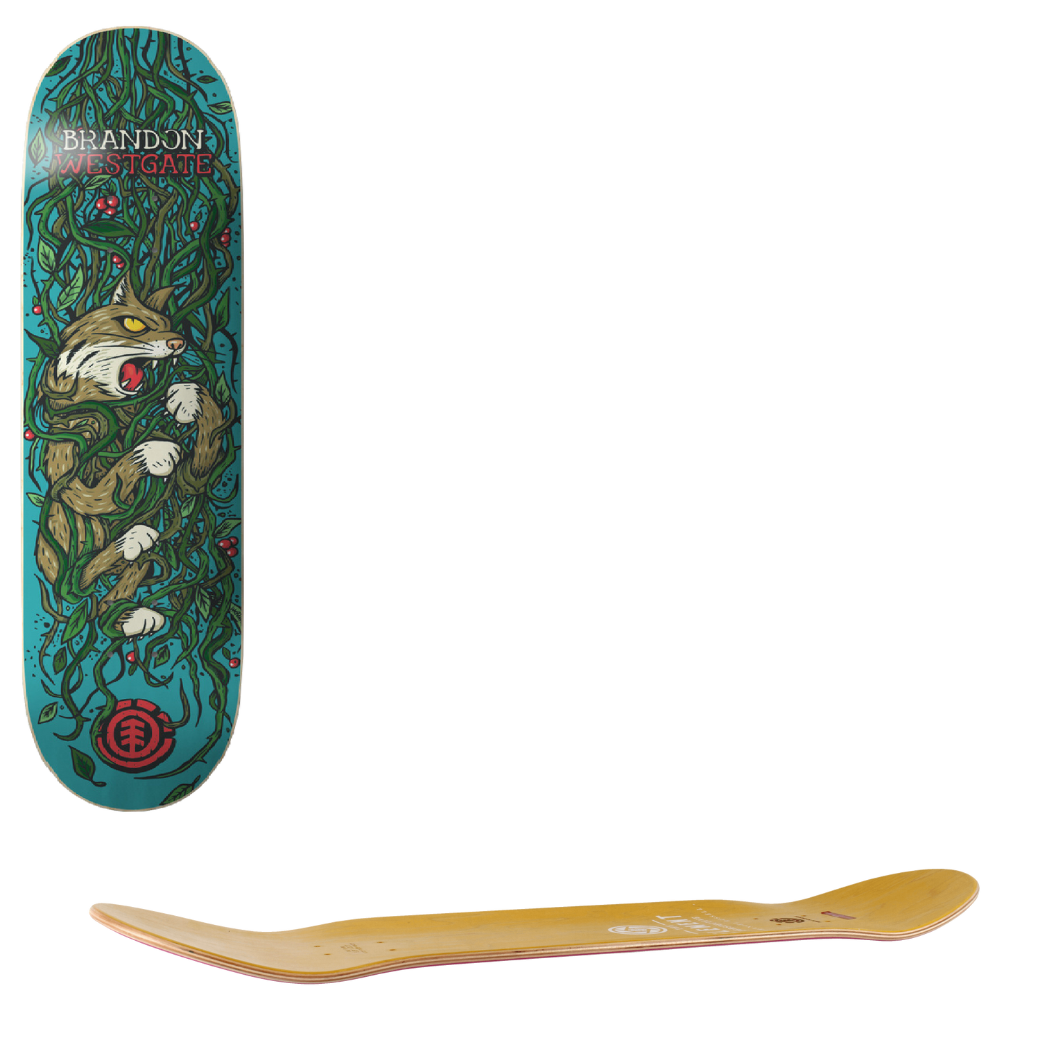 Element Trapped Skateboard Deck - Blue 8"