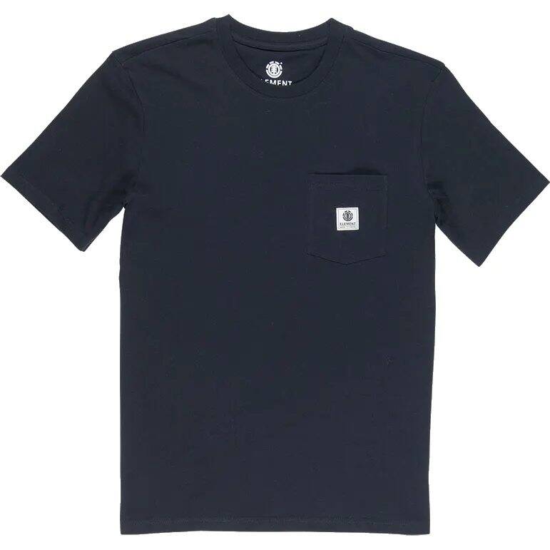 Element Basic Pocket Label T Shirt - Flint Black MED