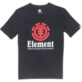 Element Vertical Boy T Shirt - Flint Black Yth LRG
