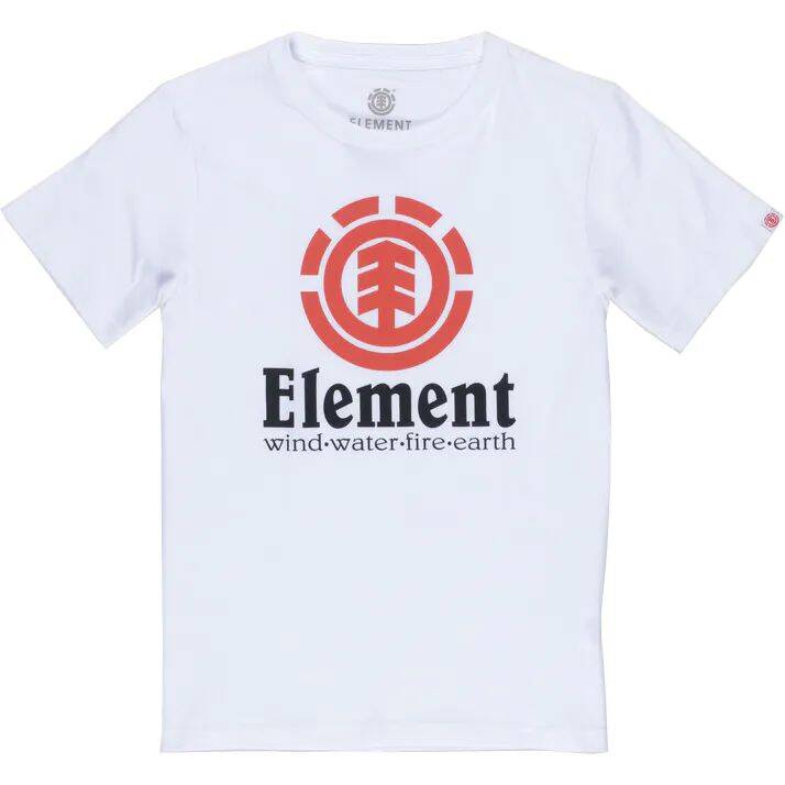 Element Vertical Boys T Shirt - Optic White
