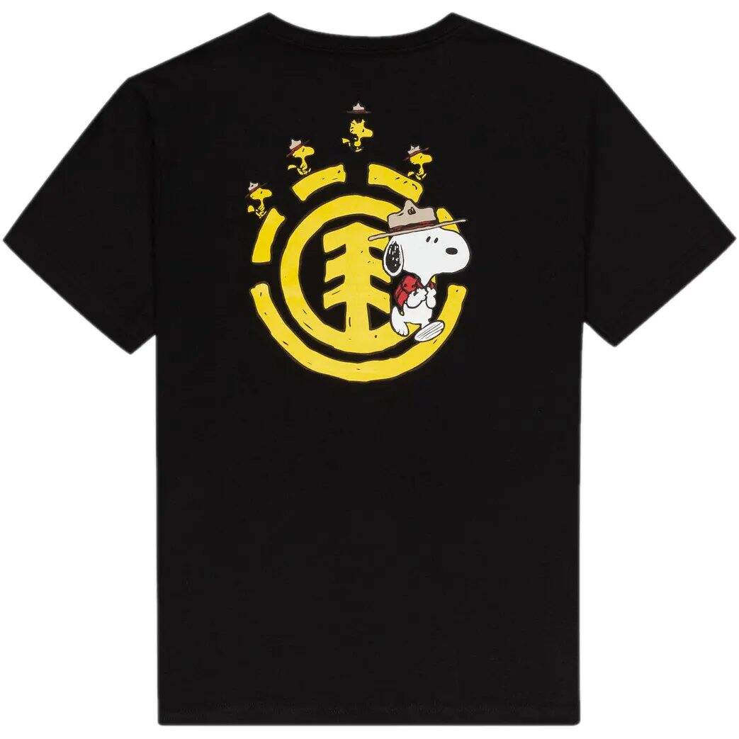 Element Peanuts Emerge T Shirt - Flint Black LRG
