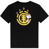 Element Peanuts Emerge T Shirt - Flint Black MED