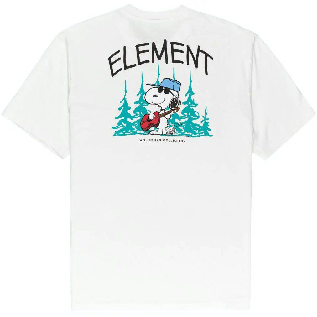 Element Peanuts Good Times T Shirt - Optic White