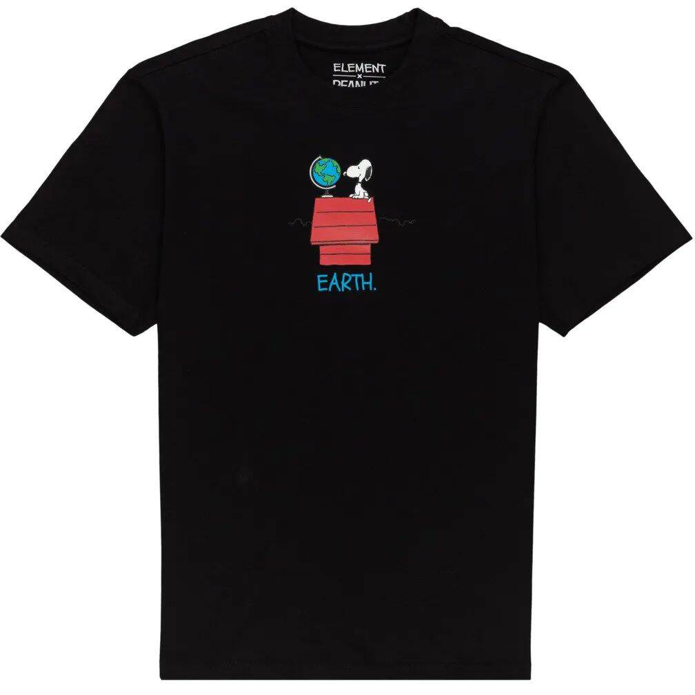 Element Peanuts T Shirt - Flint Black