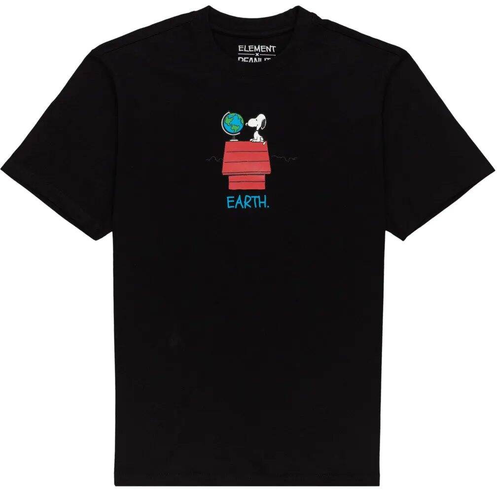 Element Peanuts T Shirt - Flint Black SML
