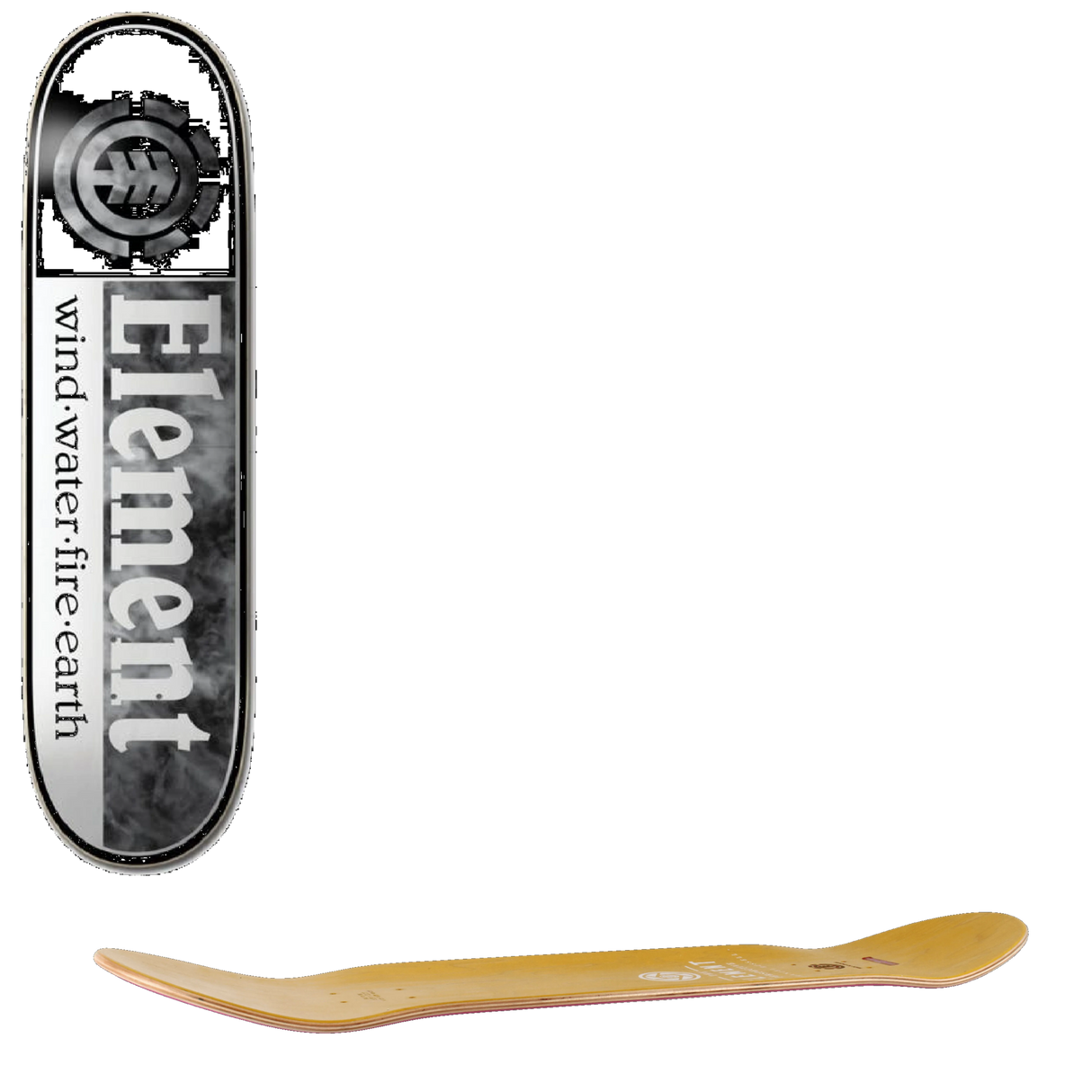 Element Smoked Dyed Section Skateboard Deck - 8''