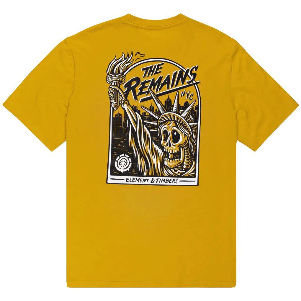 Element Liberty T Shirt - Old Gold