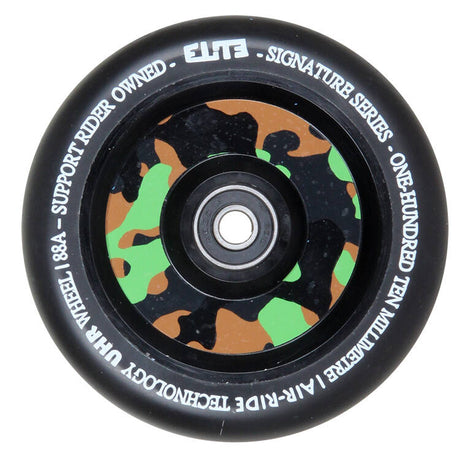 Elite 110mm Camo Air-Ride Scooter Wheel - Black PU