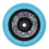 Elite Floral Air-Ride 110mm Scooter Wheel - Blue/Floral Core