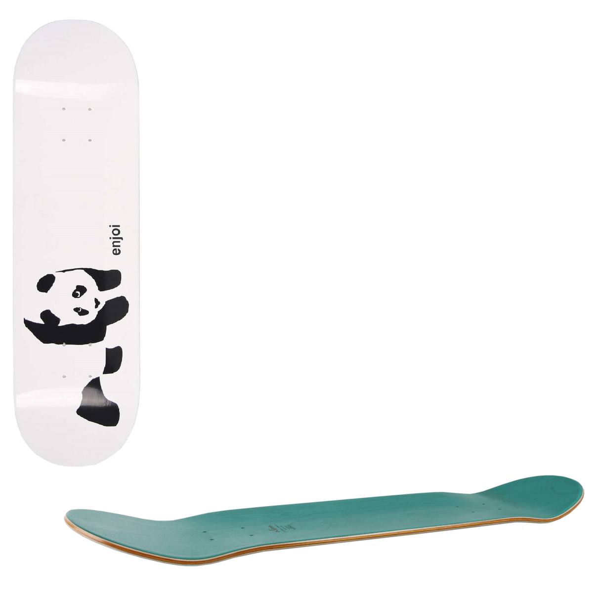 Enjoi Whitey Panda Logo R7 Skateboard Deck - 7.75"
