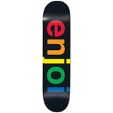 Enjoi Spectrum R7 Skateboard Deck - Black 8"