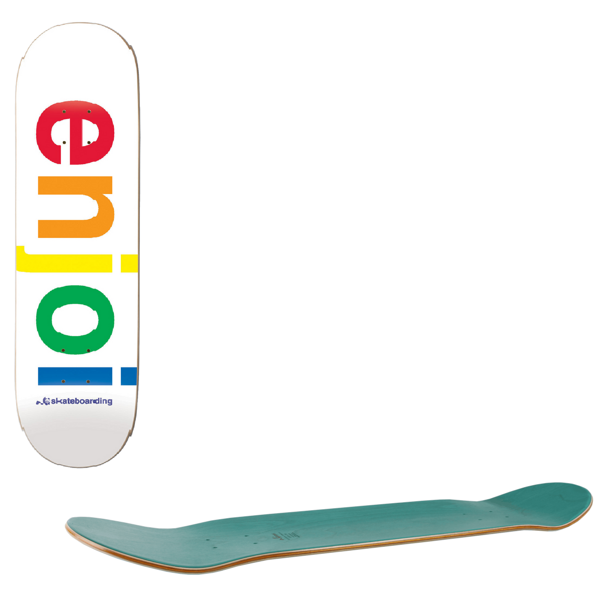 Enjoi Spectrum R7 Skateboard Deck - White 8.25"