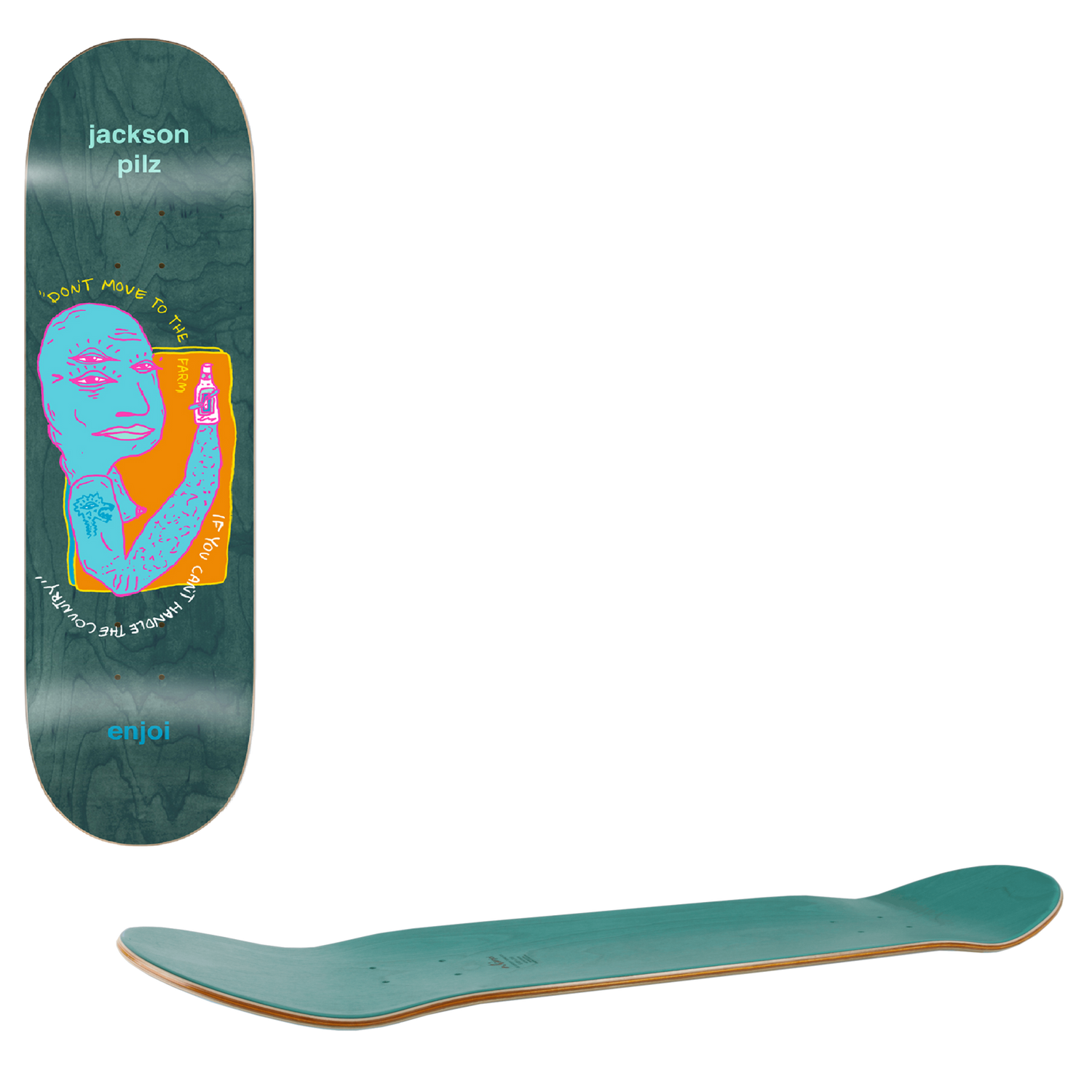 Enjoi Third Eye R7 Skateboard Deck - Pilz 8.5"