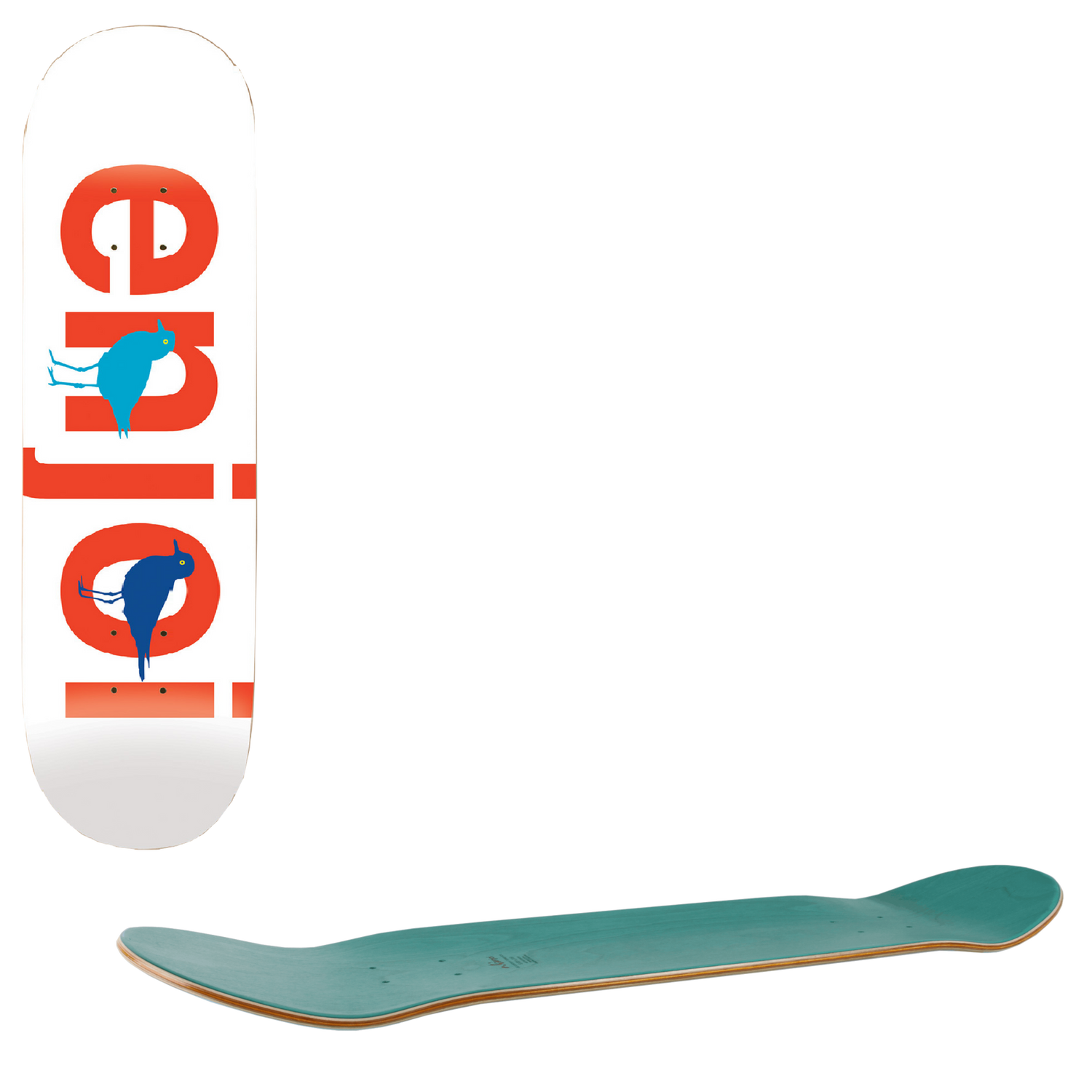 Enjoi Bird Watcher Skateboard Deck - White 8.5"