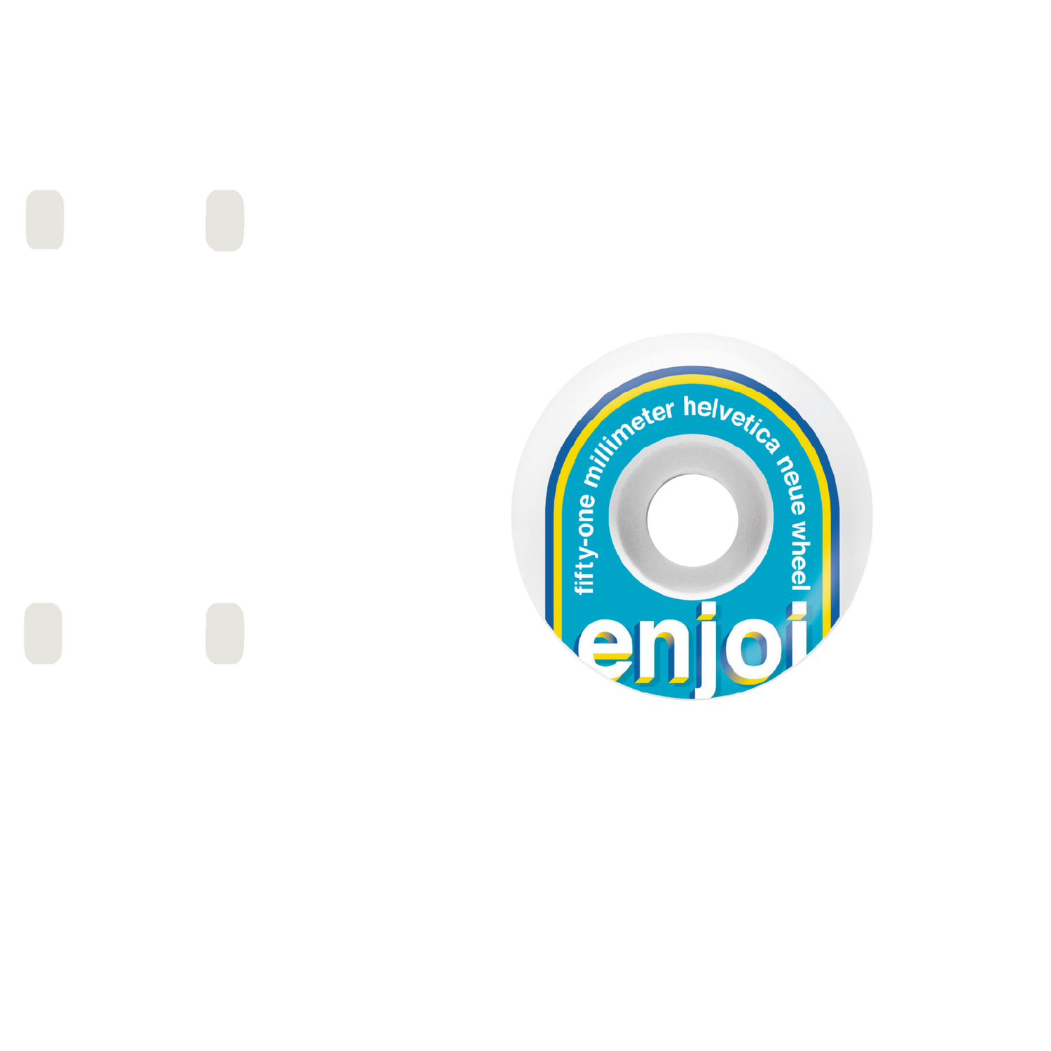 Enjoi Helvetica Neue Skateboard Wheels - Blue 51mm