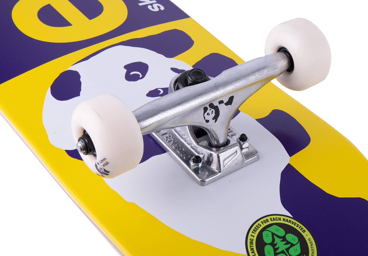 Enjoi Half and Half Complete Skateboard - Purple 8"