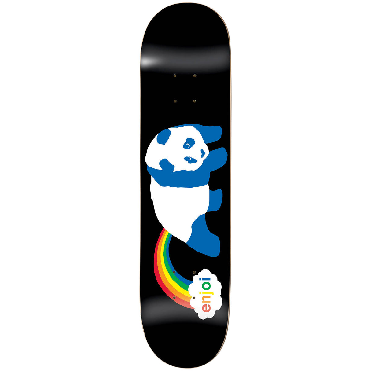 Enjoi Rainbow Fart Skateboard Deck - Black 7.75"