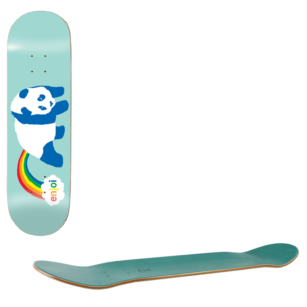 Enjoi Rainbow Fart Skateboard Deck - Mint 8.25"