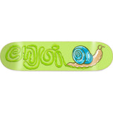 Enjoi Snail Trail Skateboard Deck - Green 8"