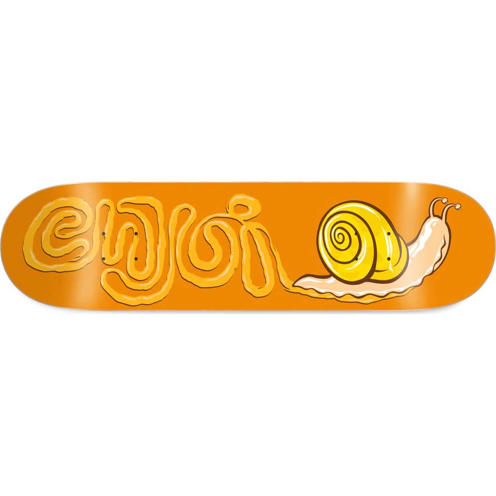 Enjoi Snail Trail Skateboard Deck - Orange 7.5"