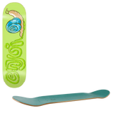 Enjoi Snail Trail Skateboard Deck - Green 8"