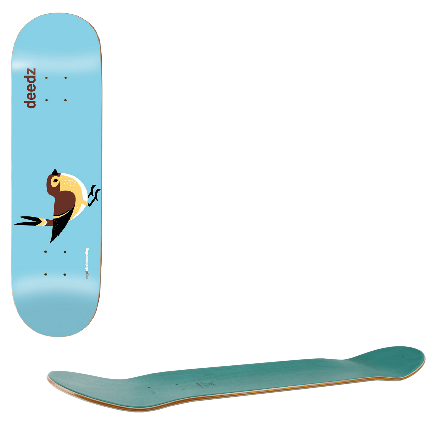 Enjoi Early Bird Skateboard Deck - Deedz 8.25"
