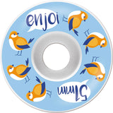 Enjoi Early Bird Skateboard Wheels - Blue 51mm