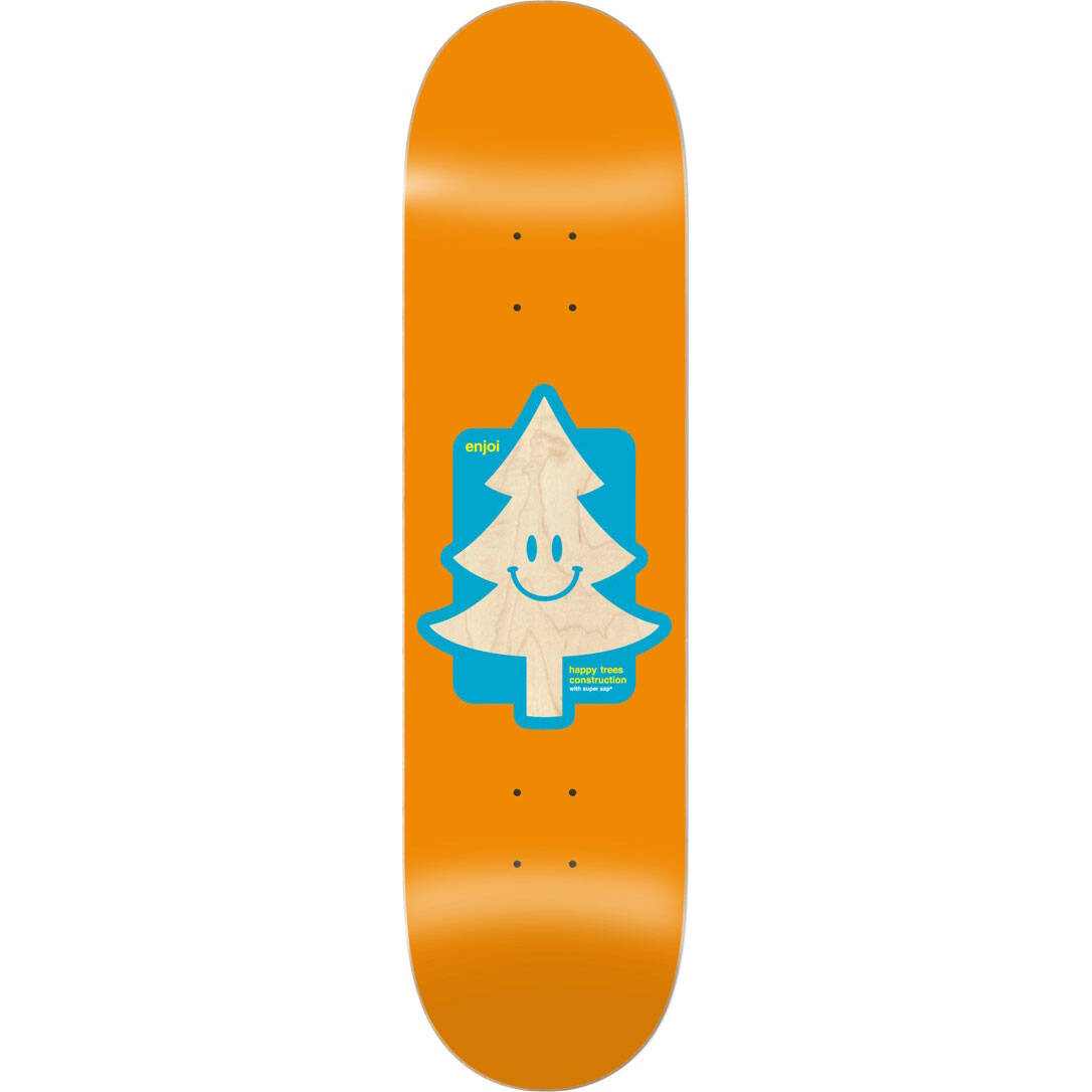 Enjoi Happy Tree Skateboard Deck - Orange 8.5"