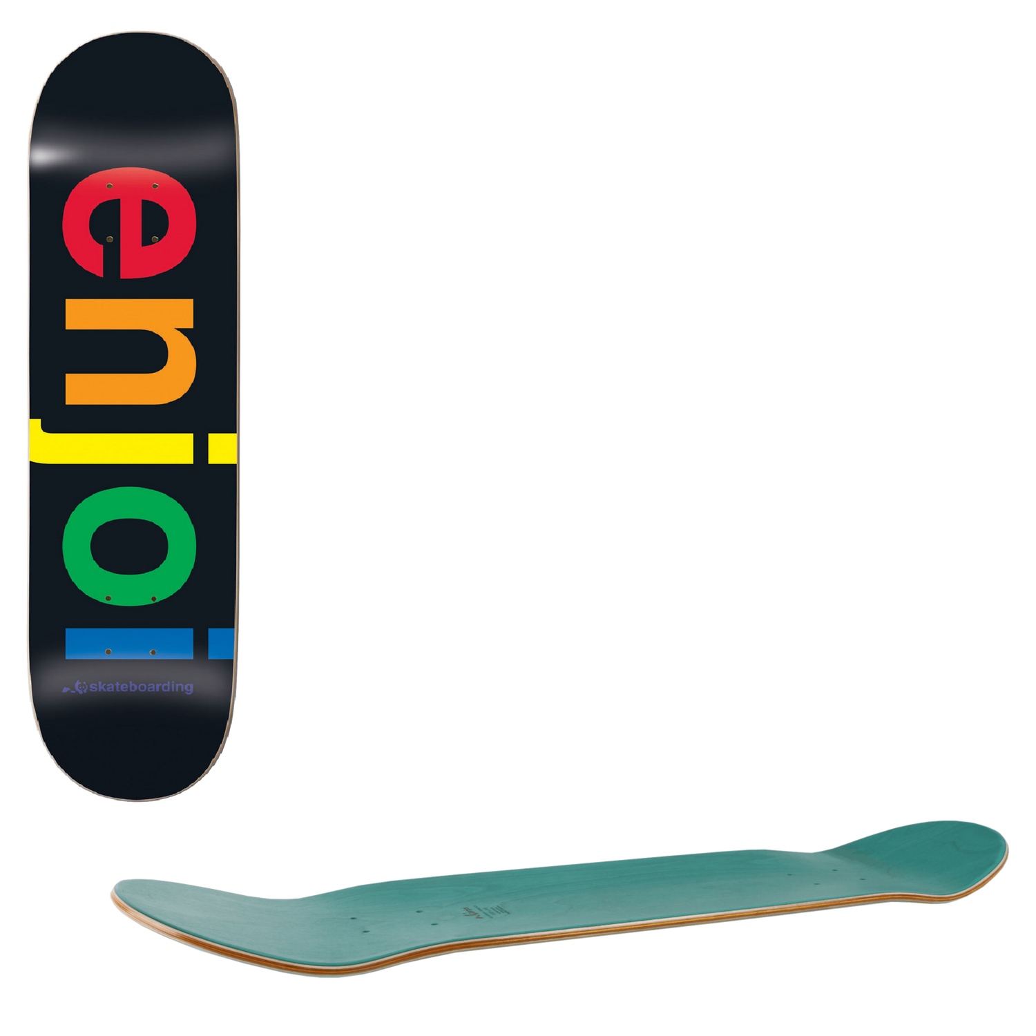 Enjoi Spectrum R7 Skateboard Deck - Black 8.5"