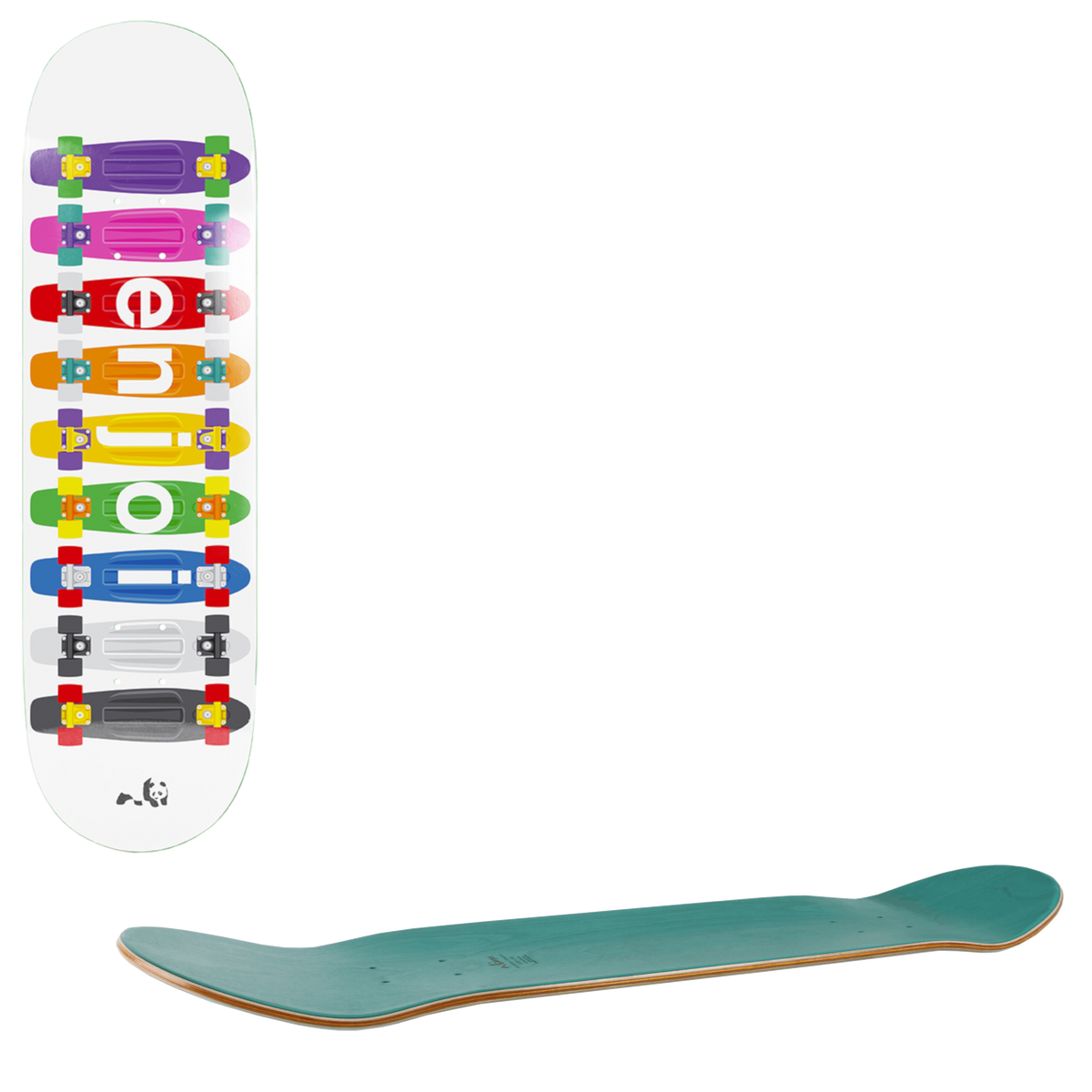 Enjoi Big Box Skateboard Deck - Plastic Spectrum 8.25"