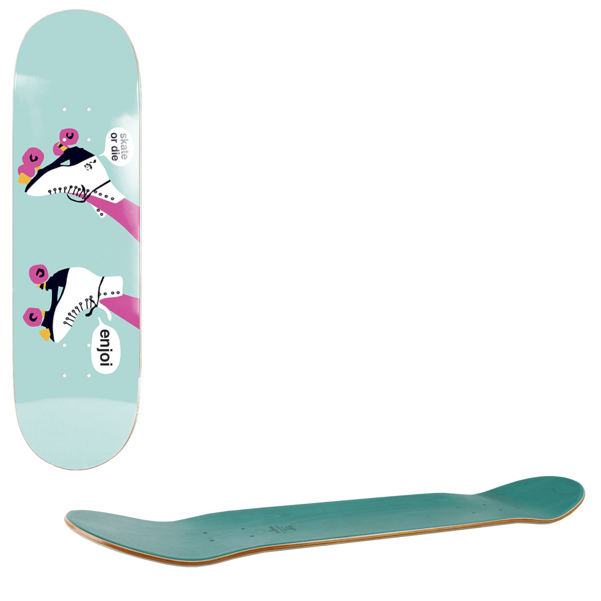 Enjoi Big Box Skateboard Deck - Roller Skates 8.25"