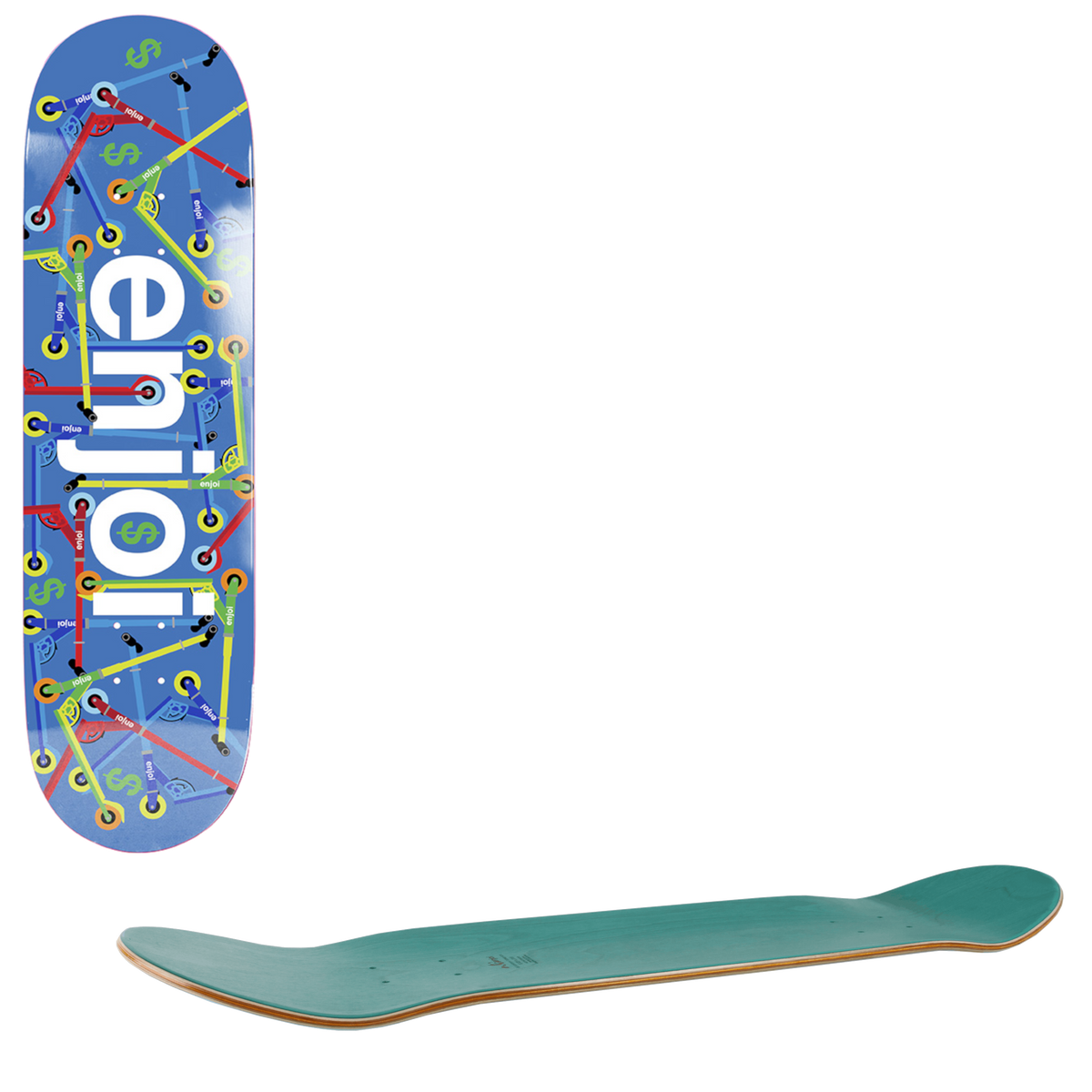 Enjoi Big Box Skateboard Deck - Scooters 8"