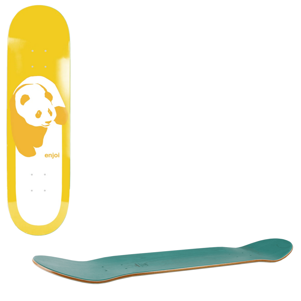 Enjoi Classic Panda Skateboard Deck - Yellow 8.25"