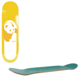 Enjoi Classic Panda Skateboard Deck - Yellow 8.25"