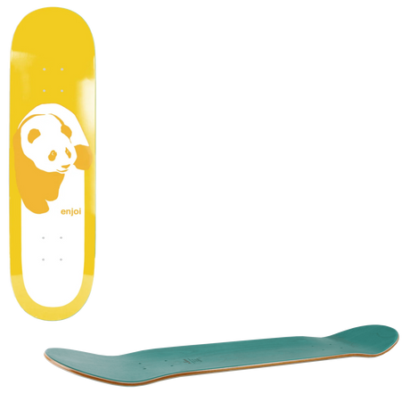 Enjoi Classic Panda Skateboard Deck - Yellow 8.25"
