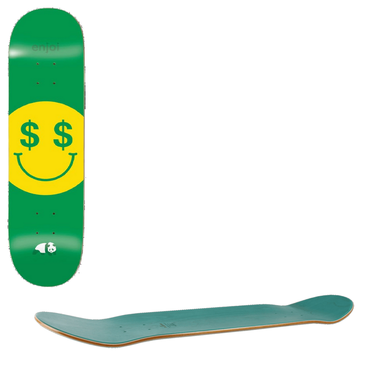 Enjoi Cash Money R7 Skateboard Deck - Green 8.25''
