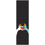 Enjoi Heart Hands Skateboard Grip Tape - Black