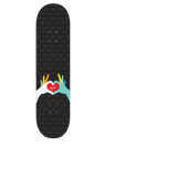 Enjoi Heart Hands Skateboard Grip Tape - Black