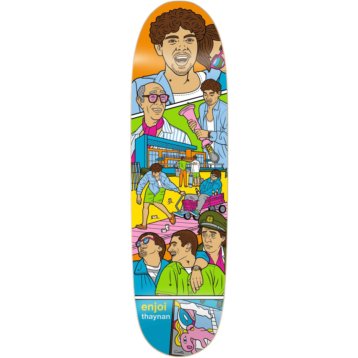 Enjoi Weekend At Louies R7 Skateboard Deck - Costa 8.75''