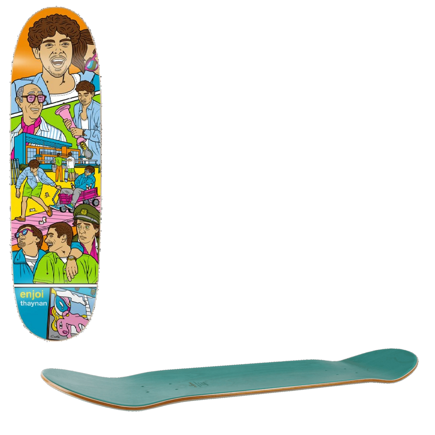 Enjoi Weekend At Louies R7 Skateboard Deck - Costa 8.75''