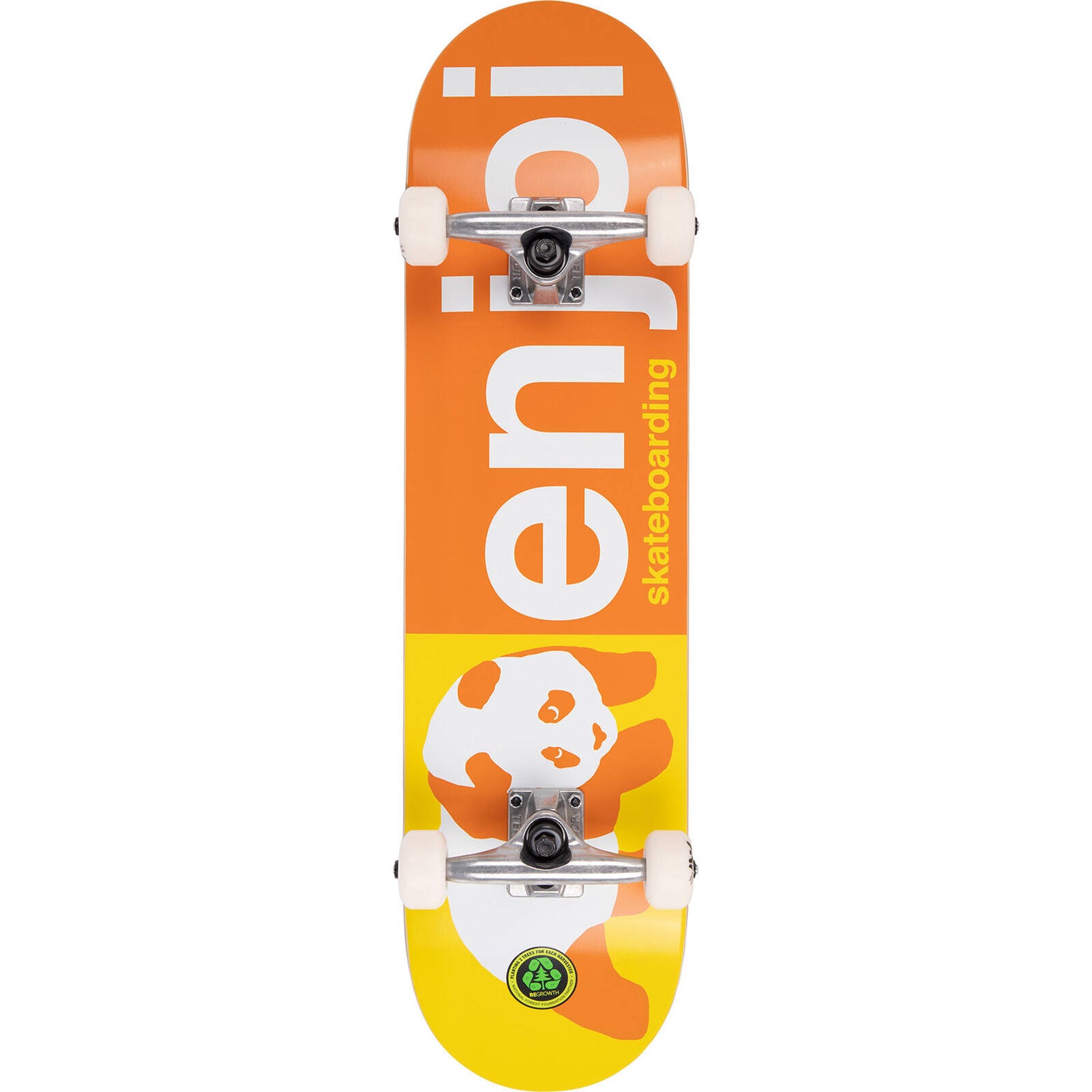 Enjoi Half And Half Complete Skateboard - Orange 8"