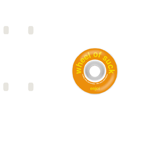 Enjoi Wheel of Suck Skateboard Wheels - Orange 51mm