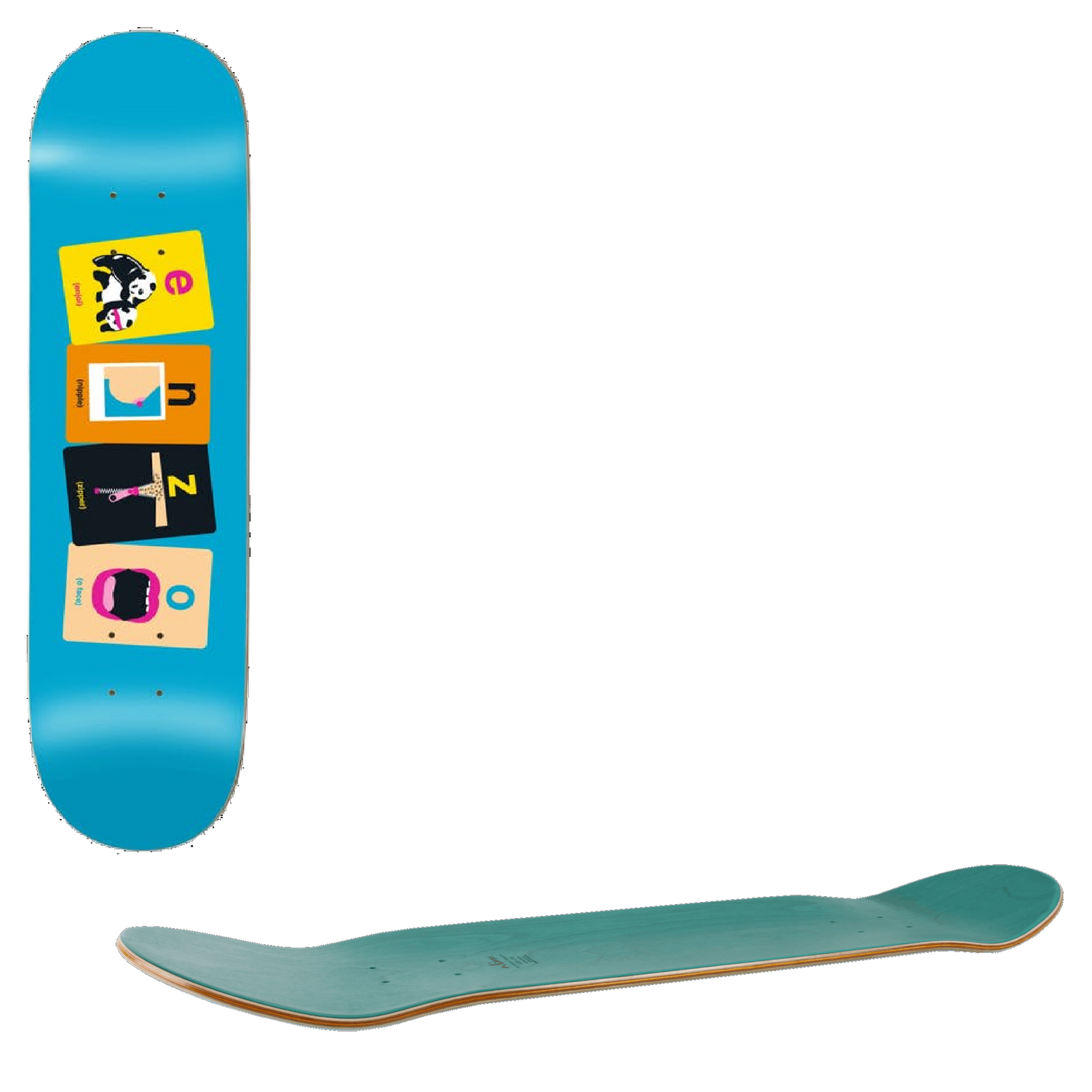 Enjoi Flashcards Skateboard Deck - Enzo Cautela 8.375''