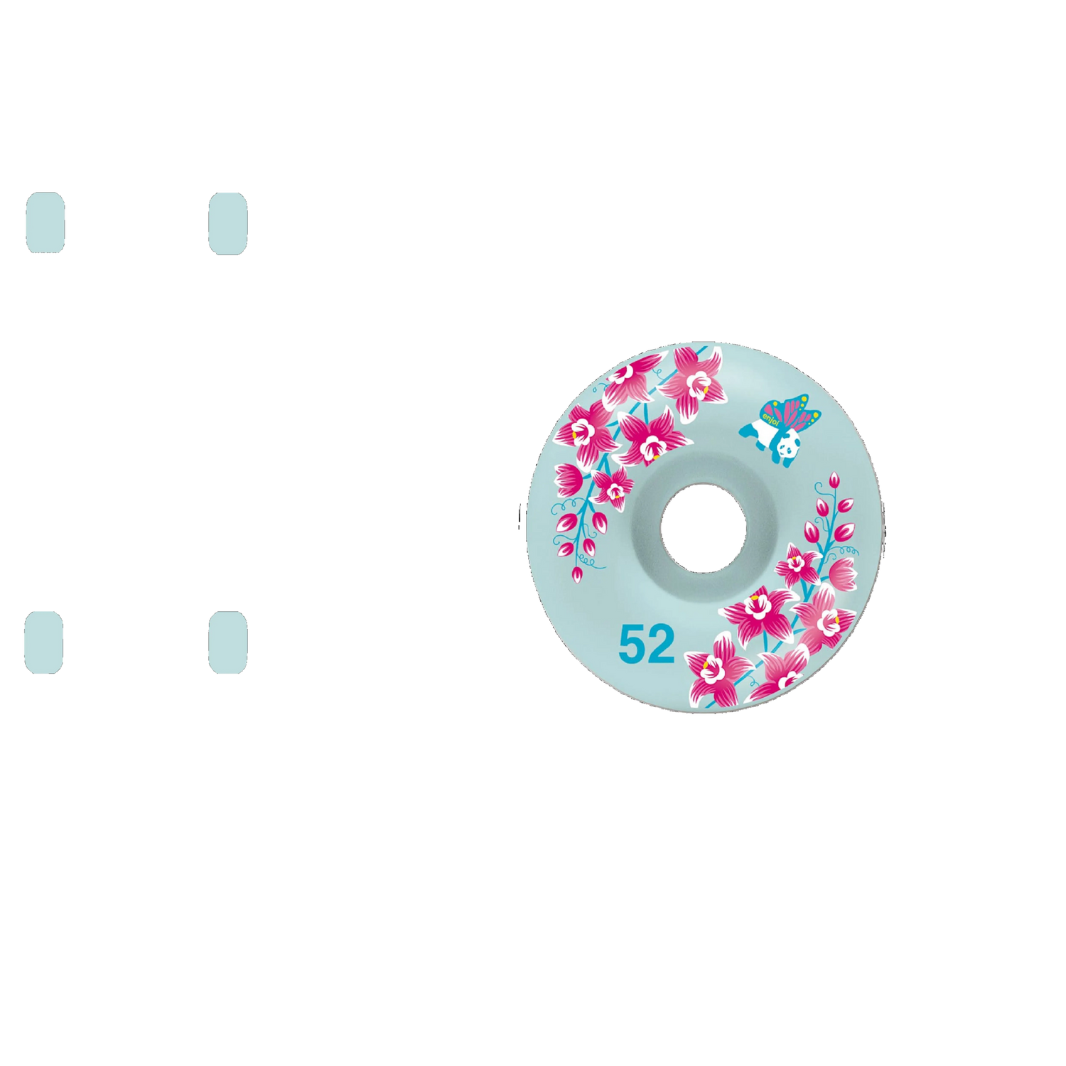 Enjoi Pastel Skateboard Wheels - Light Blue 52mm