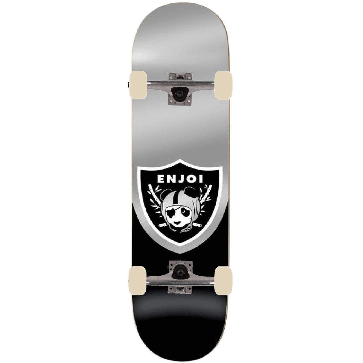 Enjoi Oaktown Custom Skateboard - Black/Grey 8''