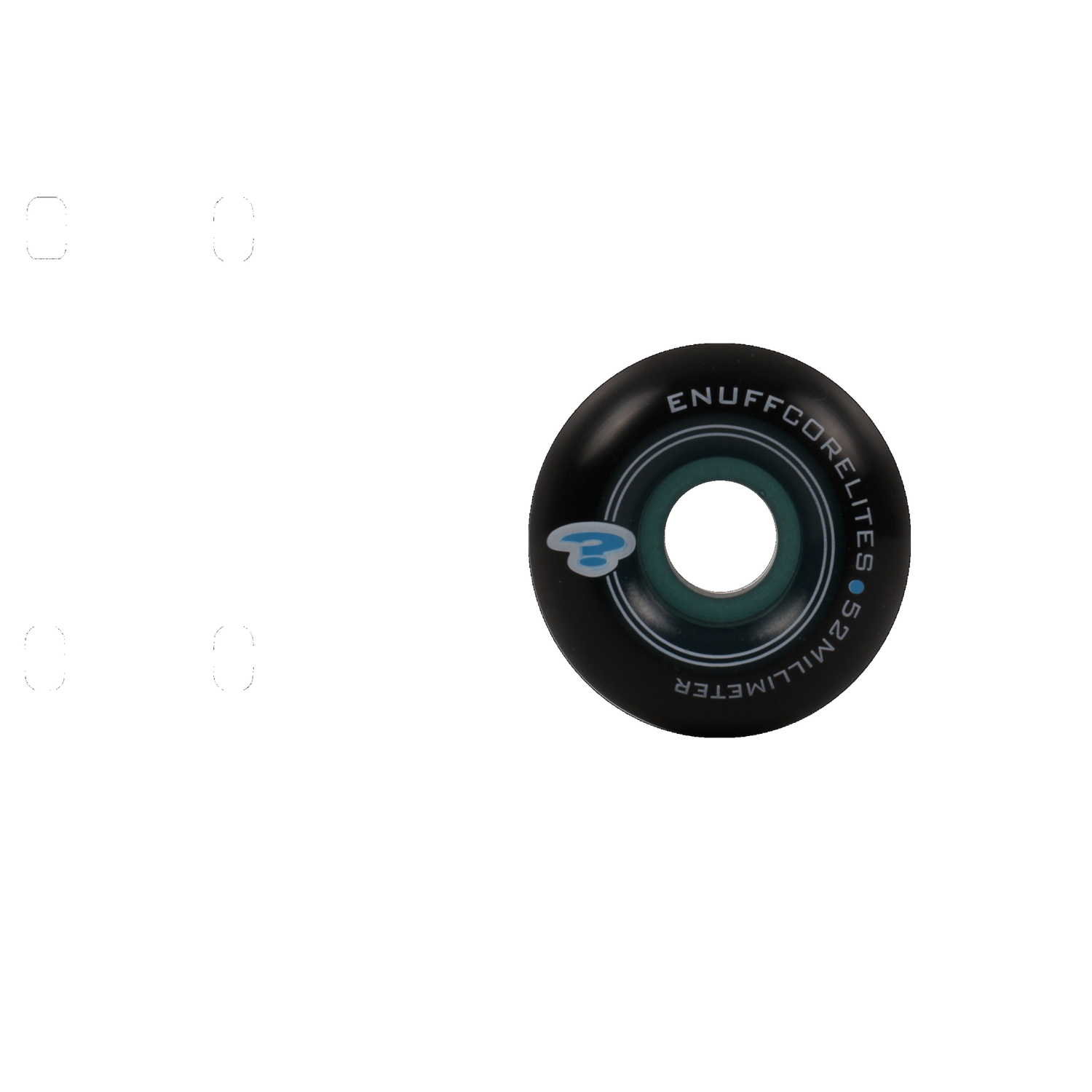 Enuff Corelite Black Skateboard Wheels - Blue