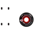 Enuff Corelite Black Skateboard Wheels - Red